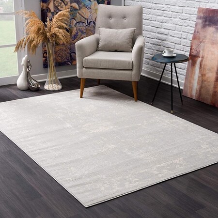 Palacedesigns 8 x 11 ft. Modern Gray Distressed Area Rug PA3096326